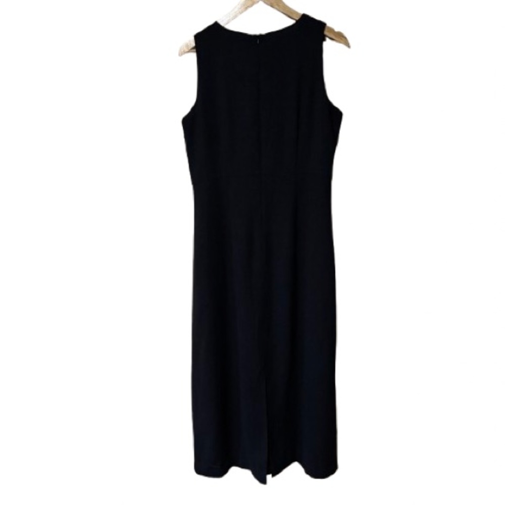 Eddie Bauer Elegant Chic Black Midi Sheath Dress Size 14 - Picture 4 of 5